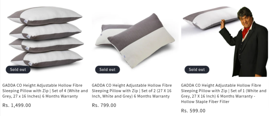 Buy Premium Memory Foam Pillows Online at GaddaCo