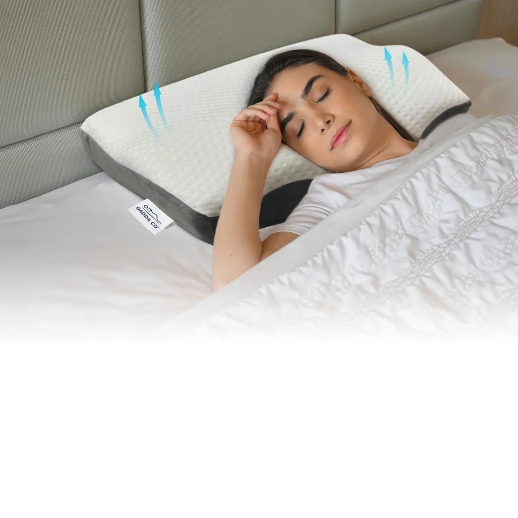 Buy Memory Foam Cervical Pillow, Orthopedic Neck & Shoulder Pain Relief,