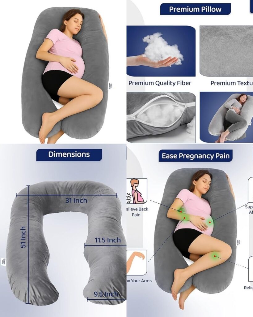 Buy GaddaCo’s U-Shape Full Body Pillow and Maternity Support