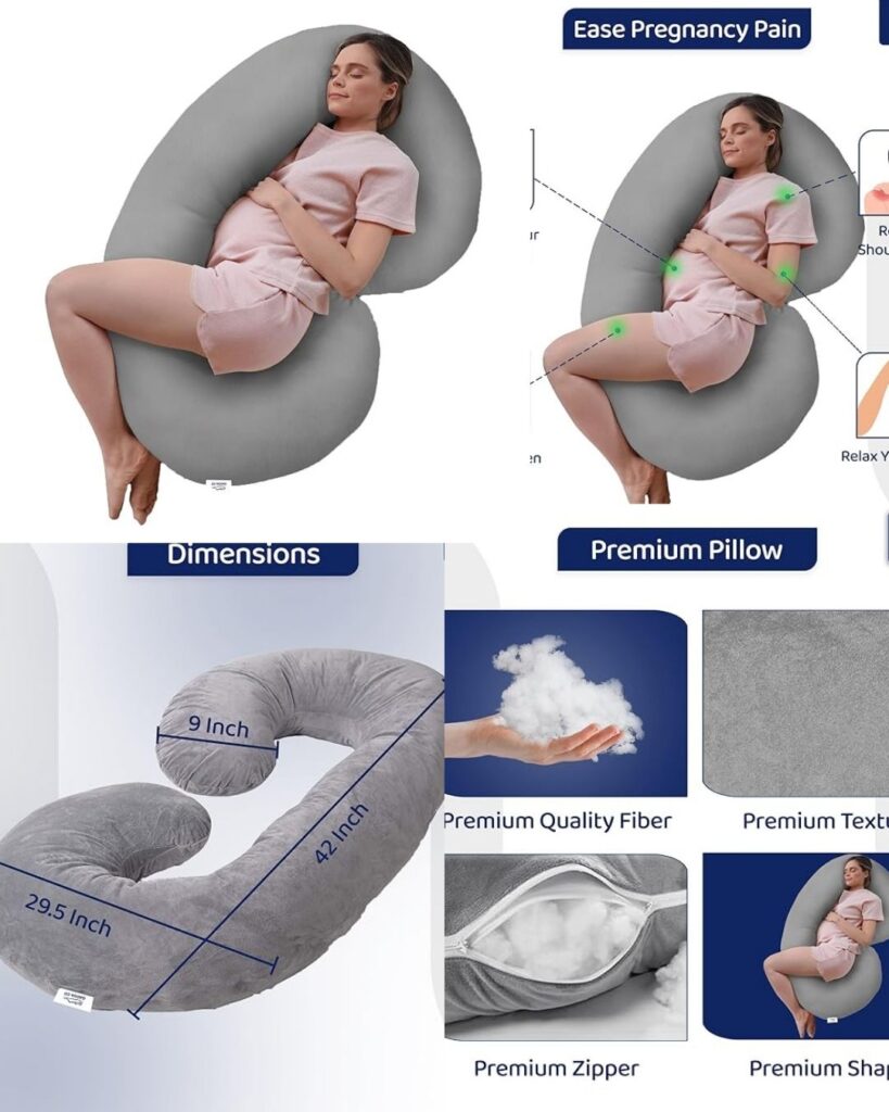 Order C-Shape Pillow for pregnant women - leg support pillow for pregnant women