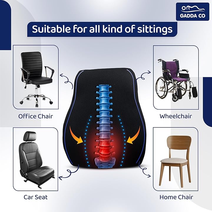 Buy Back Support Cushion for Car Seat Online at GaddaCo